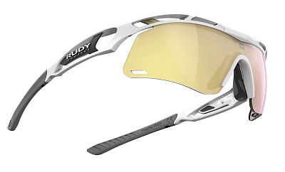 Превью  Велоочки RUDY PROJECT Tralyx+ Slim White Gloss, Линзы: Multilaser Gold (SP785769-0001)